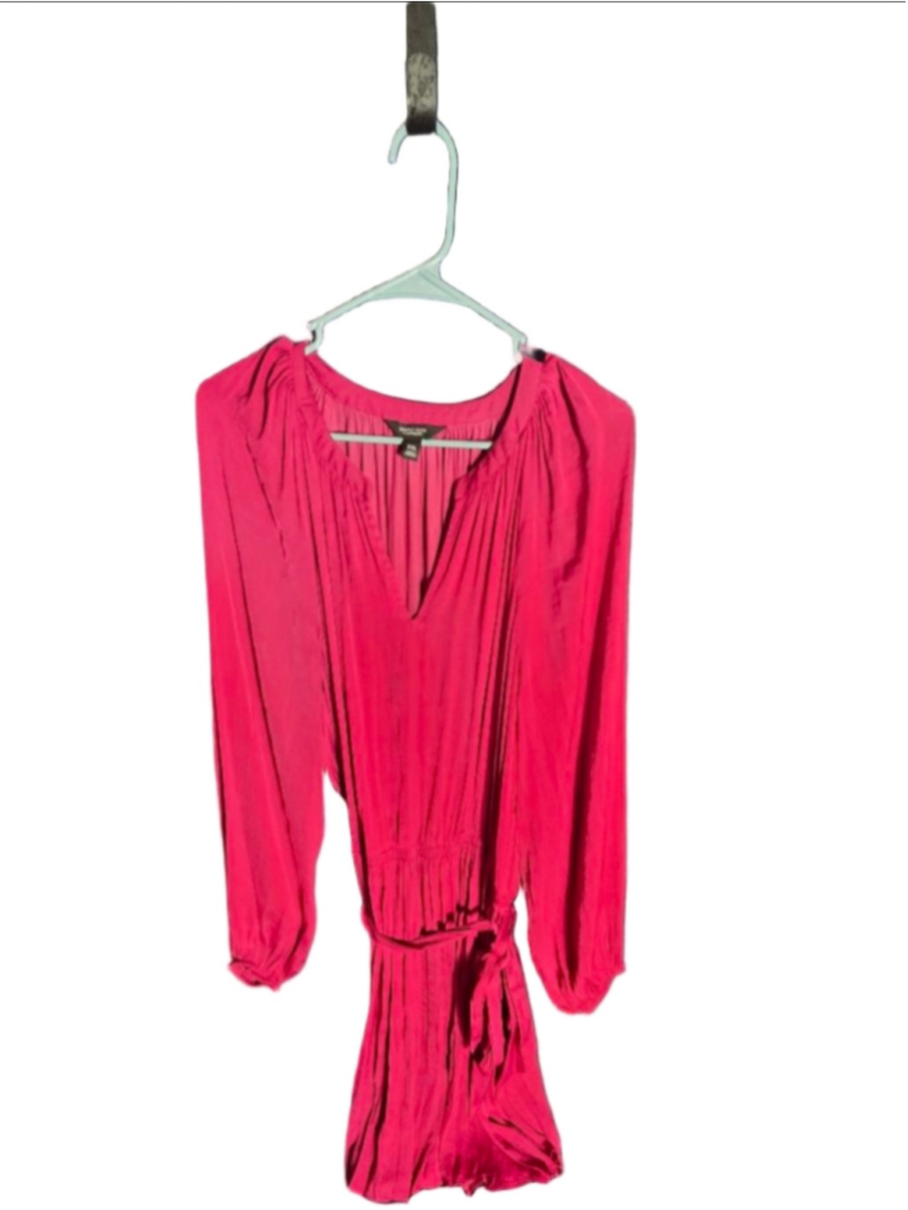 Women's Simply Vera Vera Wang Fushia Pink Long Sleeve Dress XXL coquette silky